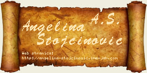 Angelina Stojčinović vizit kartica